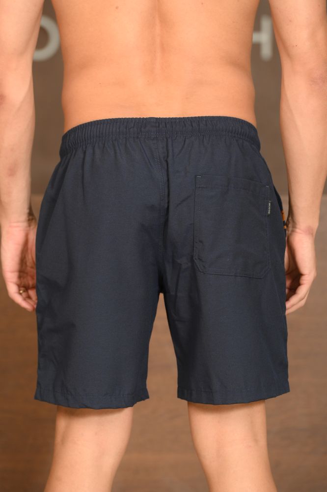 Bermuda Masculina Ogochi Casual Resort Tela Azul Escuro