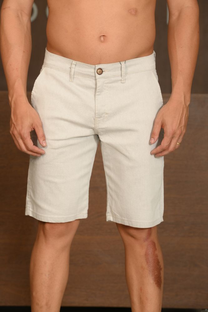 Bermuda Masculina Ogochi Essencial Bolso Faca Cinza