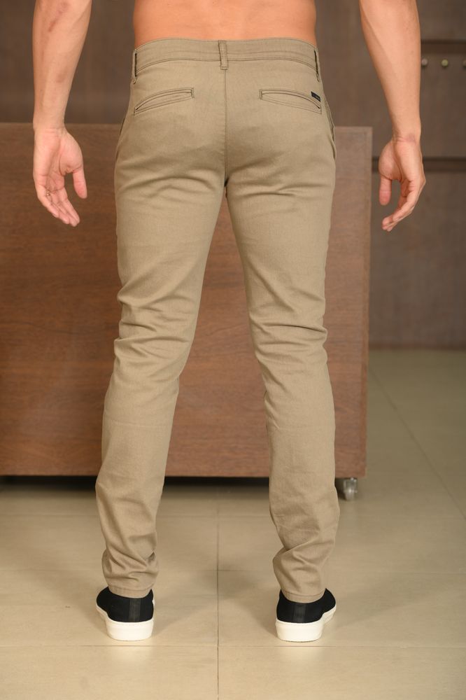 Calça Masculina Ogochi Essencial Slim Bolso Faca Prata Velha