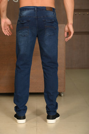Calça Masculina Ogochi Jeans Concept Slim 5 Pockets Jeans Escuro