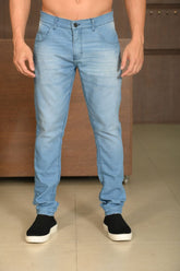 Calça Masculina Ogochi Jeans Concept Skinny 4 Pockets Azul Claro