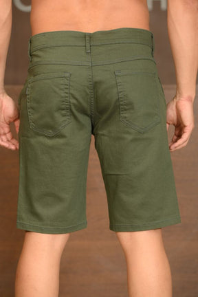 Bermuda Masculina Ogochi Essencial Bolso Faca Verde Militar