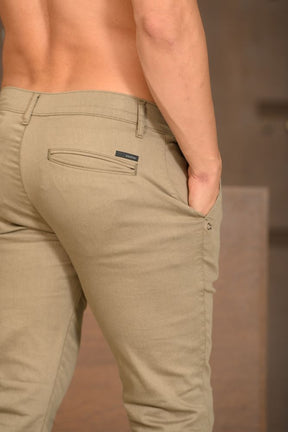 Calça Masculina Ogochi Essencial Slim Bolso Faca Prata Velha