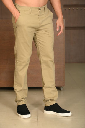 Calça Masculina Ogochi Essencial Slim Bolso Faca Areia