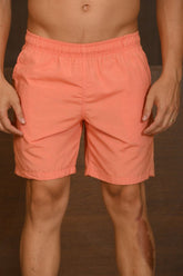 Bermuda Masculina Ogochi Casual Resort Textura Natural Papaya