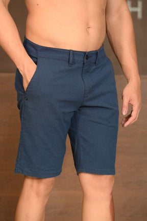 Bermuda Masculina Ogochi Essencial Bolso Faca Azul Marinho