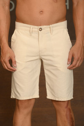 Bermuda Masculina Ogochi Casual Bolso Faca Palha