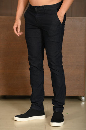 Calça Masculina Ogochi Jeans Concept Slim Bolso Faca Jeans Escuro