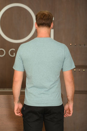 Camiseta Masculina Ogochi Manga Curta Casual Slim Mescla Stillwater