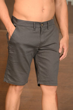 Bermuda Essencial Color Bolso Faca Cinza