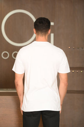 Camiseta Masculina Ogochi Manga Curta Slim Essencial Branca