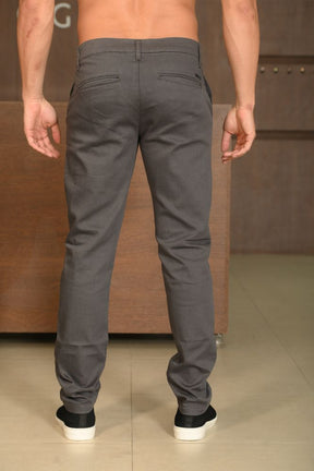 Calça Masculina Ogochi Essencial Slim Bolso Faca Chumbo