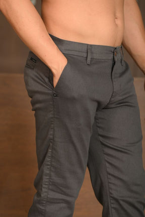 Calça Masculina Ogochi Essencial Slim Bolso Faca Chumbo