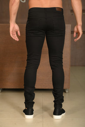 Calça Masculina Ogochi Essencial Skinny Color 5 Pockets Preta