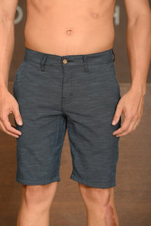 Bermuda Masculina Ogochi Casual Bolso Faca Azul Marinho