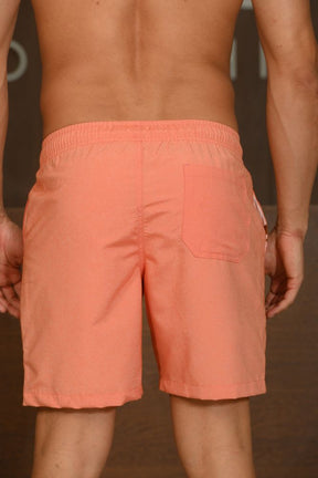 Bermuda Masculina Ogochi Casual Resort Textura Natural Papaya